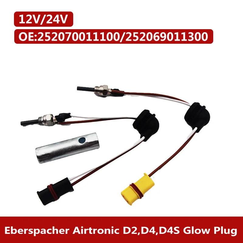 For Eberspacher Airtronic D2 D4 D4S 88-98W Glow Plug 252070011100 252069011300 12v 24v Diesel Parking Heater Kits Parts