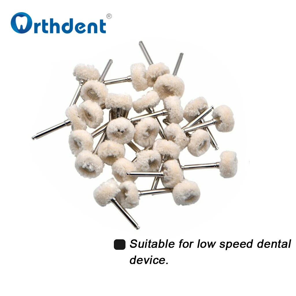 80Pcs Dental Polishing Cup Brush Teeth Polisher Rubber Nylon Cotton Wool Felt Wheel Dental Care Disposable Brush Dentistry Tool