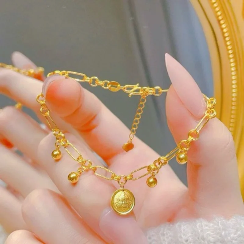 

The God of Wealth Transport Cute Delicate Circle Comfortable All-match Link Chain Fashion Jewelry Easy-hook Women's New Bracelet