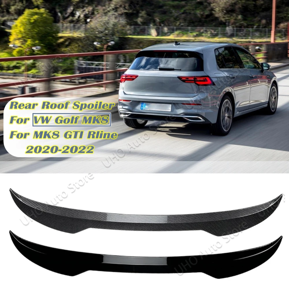 

Car Rear Roof Wing Trunk Spoiler For VW Golf 8 MK8 GTI R-Line GTE GTD 2020 2021 2022 ABS Tail Trunk Lip Body Kits Tuning Spoiler