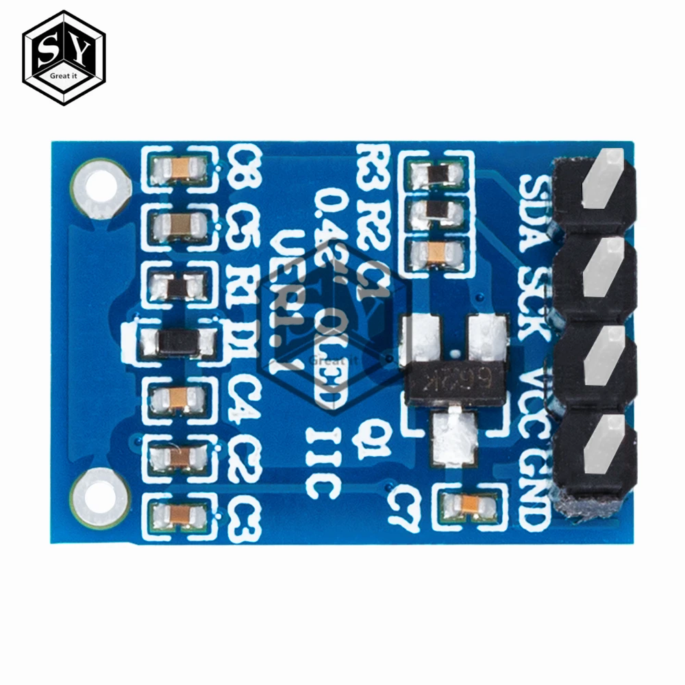 0.42 "0.42 นิ้วสีขาว OLED จอแสดงผล LCD โมดูล 72X40 Serial หน้าจอสีขาว I2C IIC/อินเทอร์เฟซ SPI SSD1315 72*40 สําหรับ Arduino