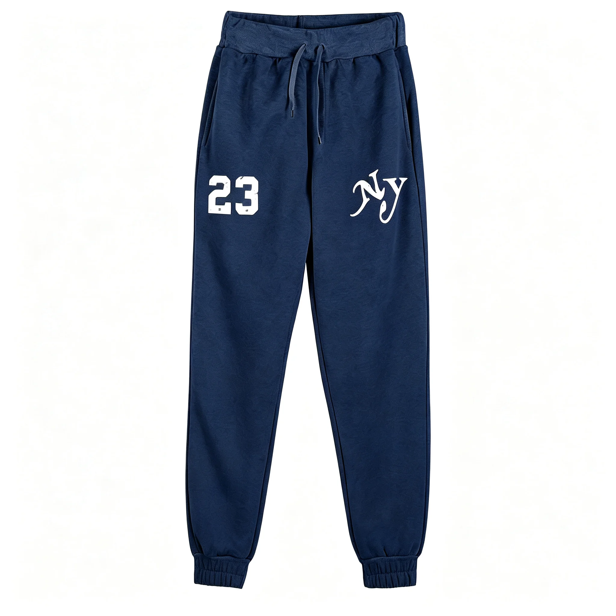 Men'S Sports Pants，Features A Unique Letter Pattern Print，Elastic Waistband With Drawstring，Very Suitable For Streetwear