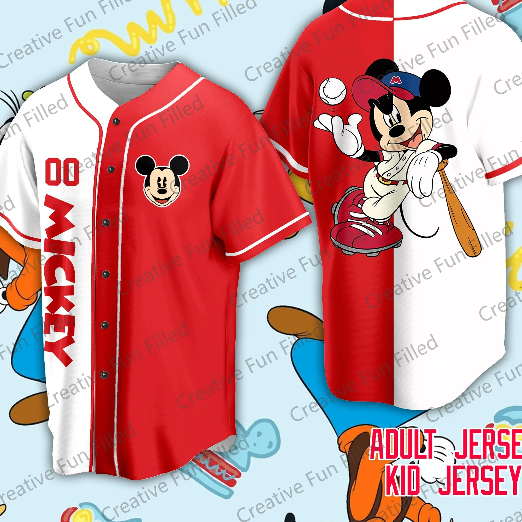 2024 New Arriavl Vintage Disneyland Baseball Jersey Disney Vacation Matching Jersey Fans Kit Special Baseball Edition Jersey