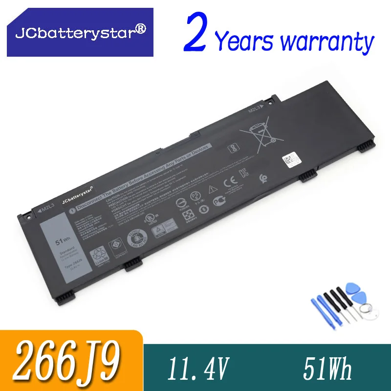 

JC NEW 266J9 Laptop Battery For Dell G3 15 3590 3500 G5 15 5500 5505 Inspiron 14 5490 Series M4GWP PN1VN 0PN1VN 11.4V 51Wh