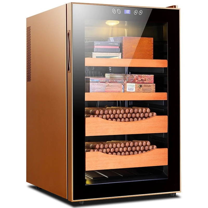 

CL-26C Cigar Cabinet Temperature Control Moisturizing Silent Energy Saving Cedar Wood Electronics