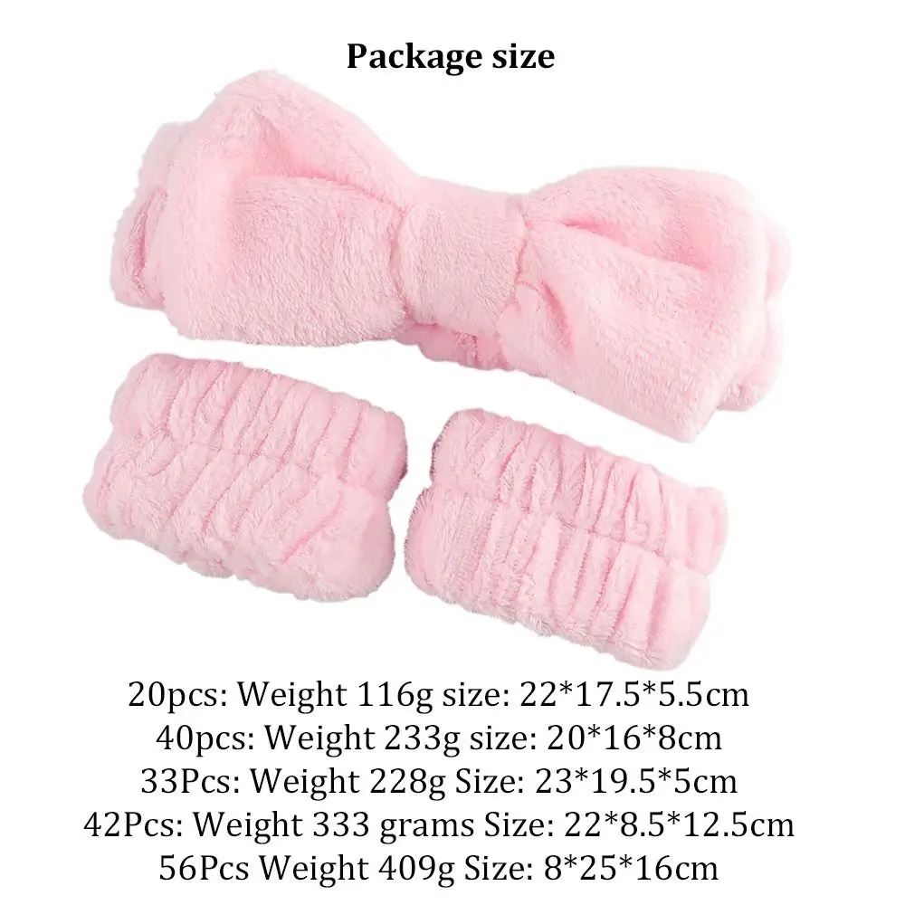Kit d'outils de maquillage doux, bandeau professionnel, bracelet, ensemble de pinceaux de maquillage, ombres à paupières confortables, Blush, 20/40 pièces