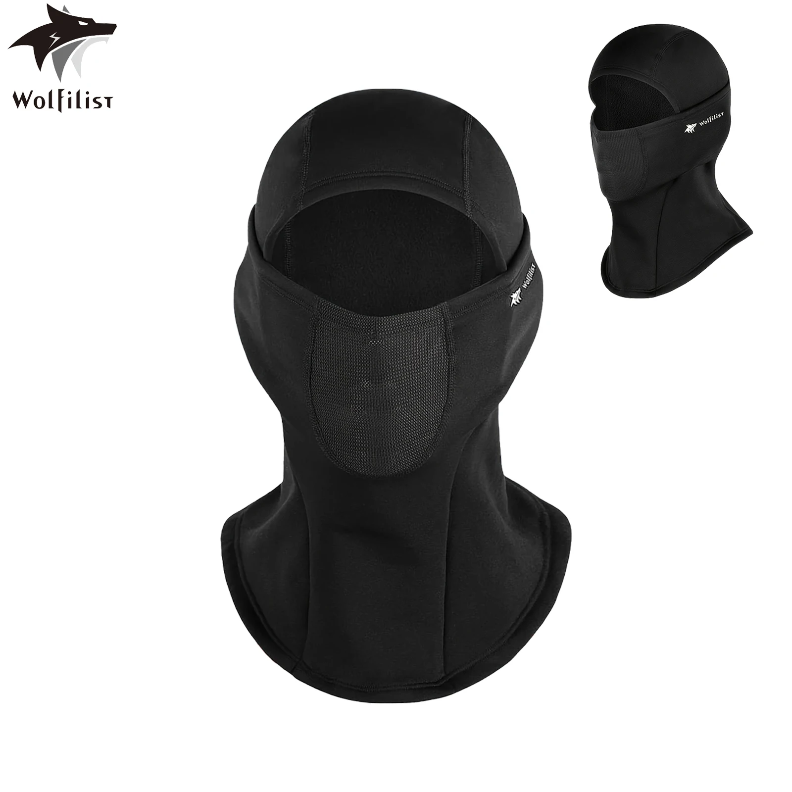

Ski Cycling Mask for Men & Women, Winter Balaclava Face Mask, Fleece Lined Thick Ski Mask Windproof Neck Gaiter