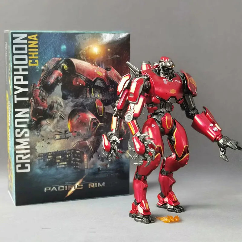 

Модель Тихоокеанского Обода Меха Багровый Тайфун Фигурка Фильм Тихоокеанский Обод Фигурки 18 см Коллекция Модель Рухла Кукла Подарок для Детей