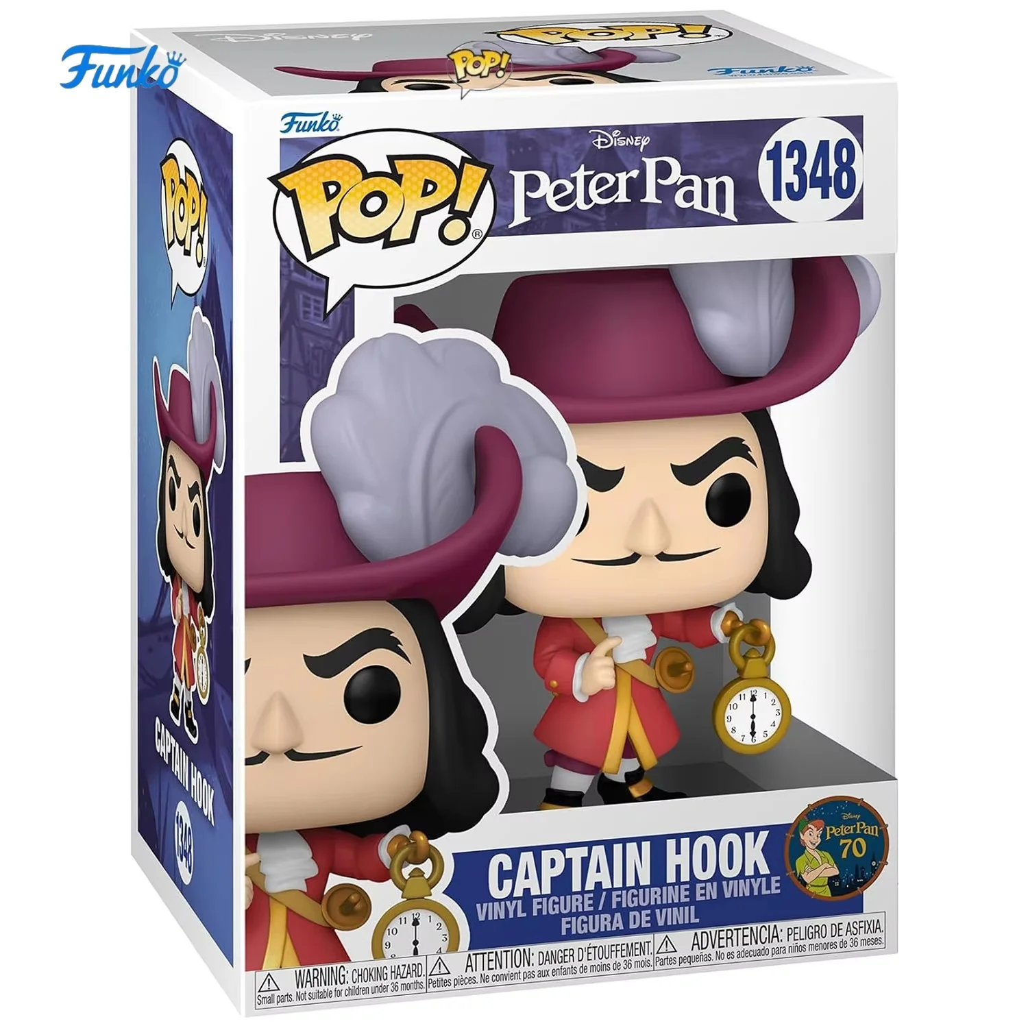 

Funko Pop Captain Hook Action Figure Model Peter Pan Vinyl Sculpture Doll Decor Toys Collect Souvenirs Limited Edition Gifts ﻿