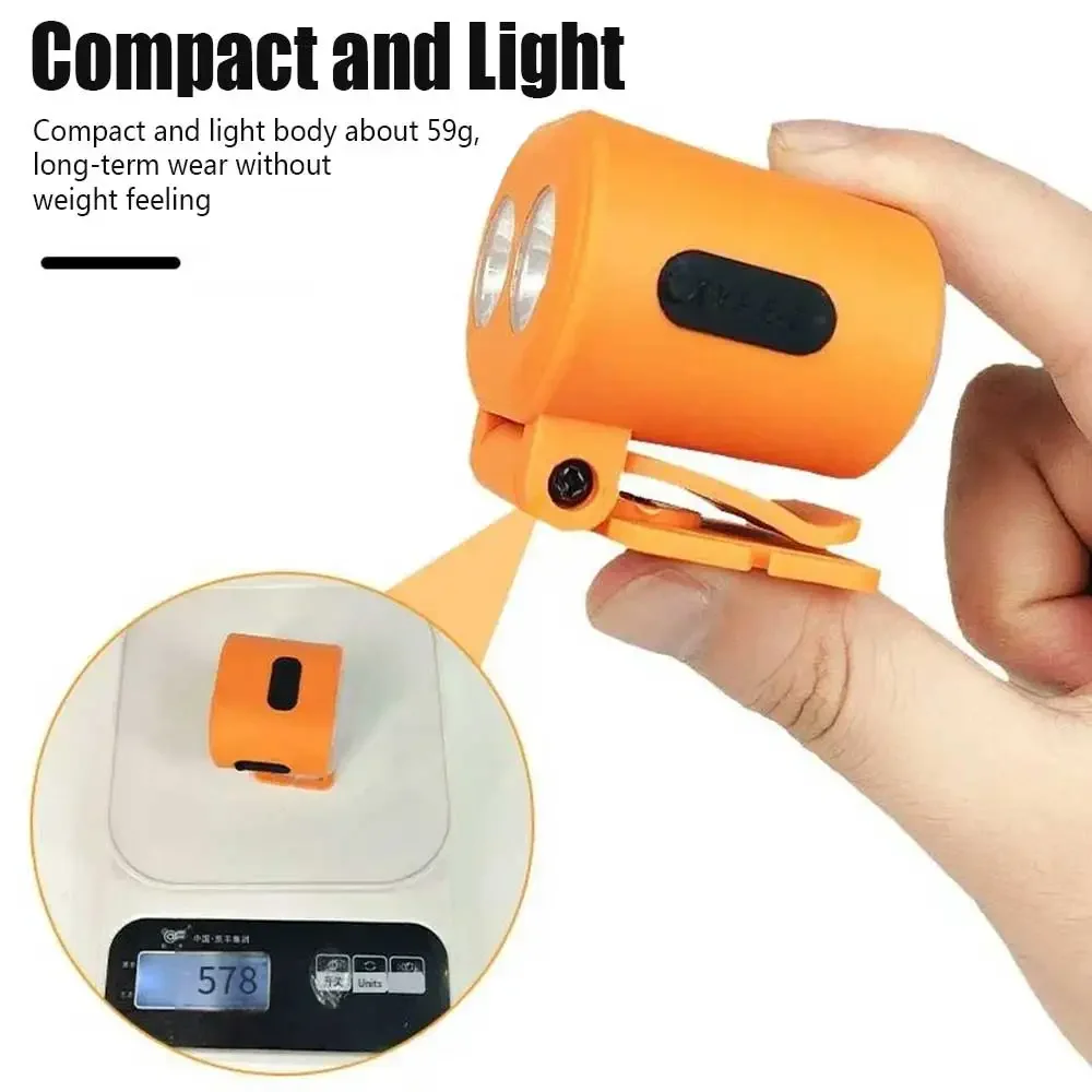 Portable Sensor Wrist Light Powerful Mini Hat Clip Headlight USB Rechargeable Running Fishing Headlamp Outdoor Work Chest Light