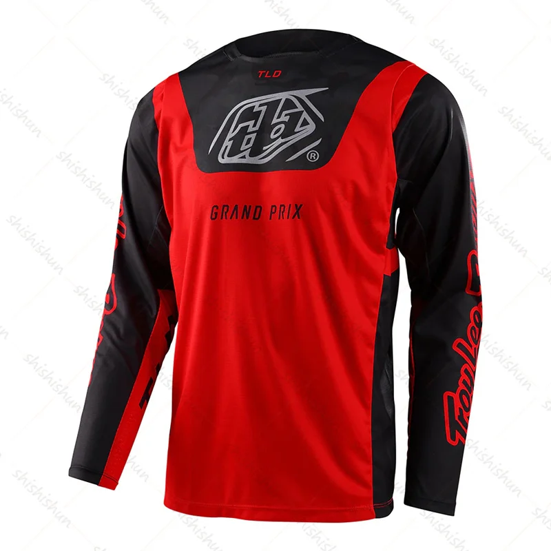 2024 Men\'s Quick Dry Motocross Jersey Downhill Mountain Bike DH Shirt MX Motorcycle Enduro Jersey