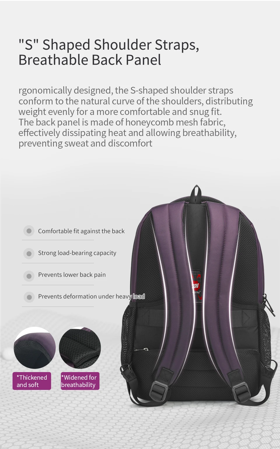Tigernu Frauen Große Kapazität Casual Reise Rucksäcke Wasserdicht 15,6 "Laptop Rucksack Weibliche Schule Rucksack Mochilas – Detail 8