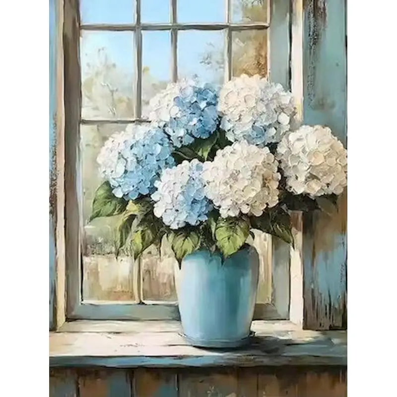 

GATYZTORY Coloring By Number Flower Kits For Adults Handpainted DIY Frame Drawing On Canvas Animal Home Decoration 60x75cm