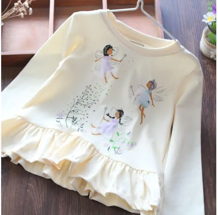 Crewneck printed blouse pure cotton