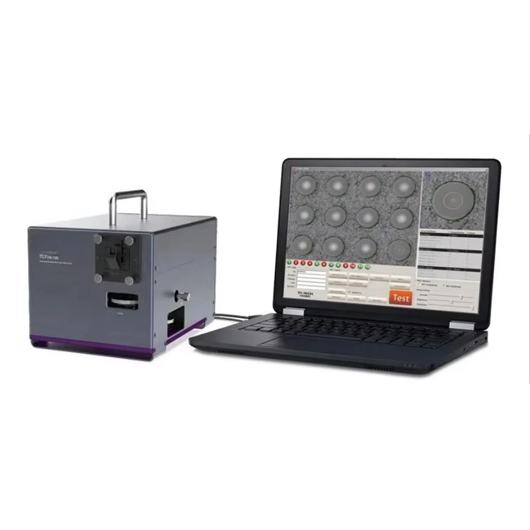 Automatic Desktop 200/400X Fiber Optic Inspection Microscope TQ-AFVM-10B For 12/16 Cores MPO/MTP Jumpers And Optical Modules
