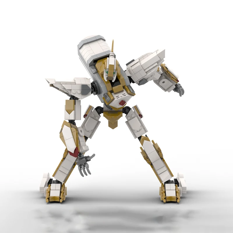 

923PCS Anime Lelouch of the Rebellionses Lancelot Knightmarese Frame Deployable Skates MOC DIY Building Block Birthday Toy Gift