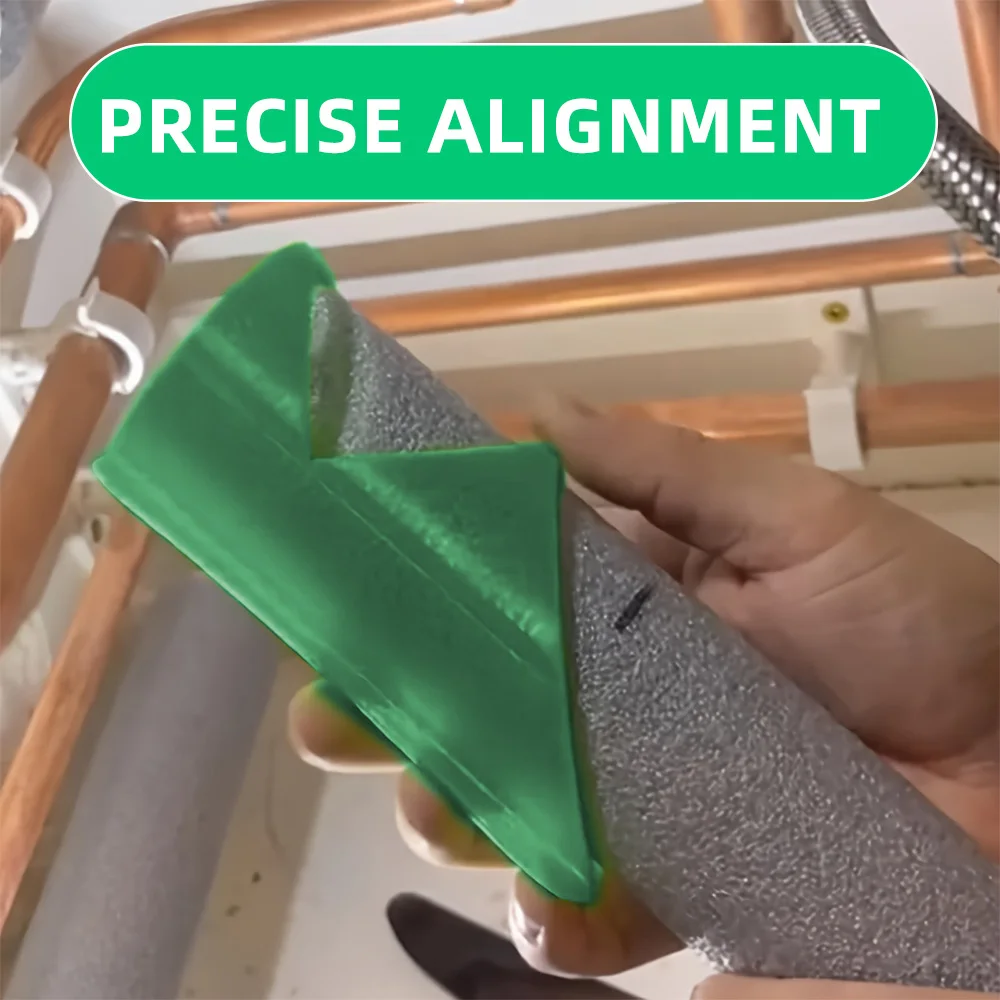 3Pcs Foam Pipe Cutter Tool Pipe Insulation Cutting Guide Three-Tube Cutting Fixture Insulation Cutting for Home Industries