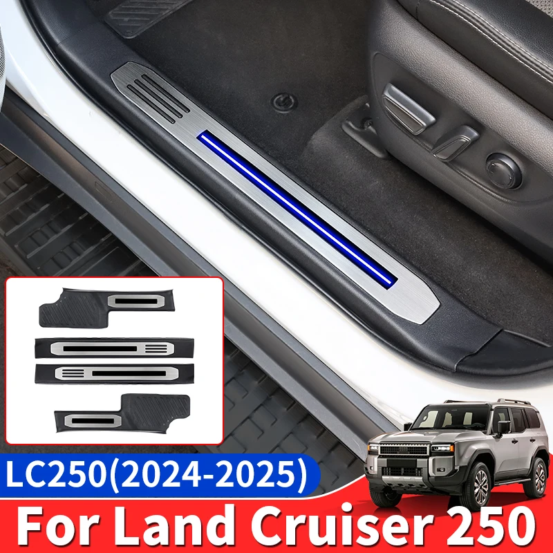 For Land Cruiser Prado LC250 2024-2025 First Edition 1958 J250 With lamp Threshold bar Interior Modification Accessories Tuning