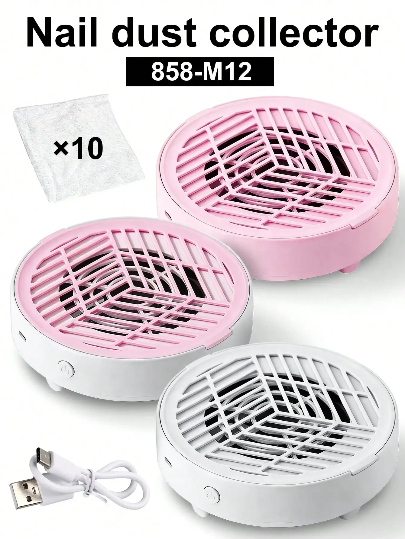 

Nail Dust Collector, Suitable For Acrylic Nail Dust Collector, Nail Dust Fan, Nail Cleaning Device - High-Power Low-Noi