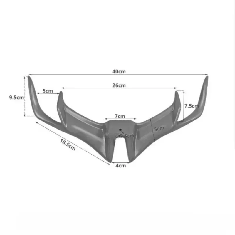 Hot Popular 1pcs Motorcycle Front Fairing Winglet Wing Cover Tr for R15 V3 2017-2020 Shark Fin Beak Motorbike Accessories ABS image 2