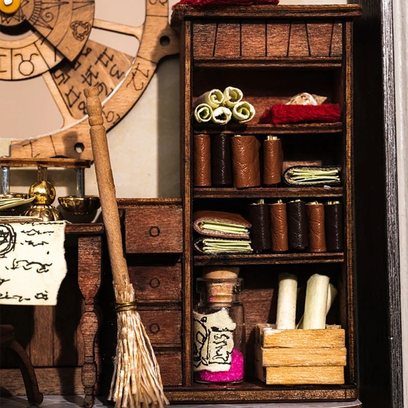 OUZEY Enchanted Society Photo Frame, drewniany domek 3D do samodzielnego montażu, kreatywny zestaw dla nastolatków