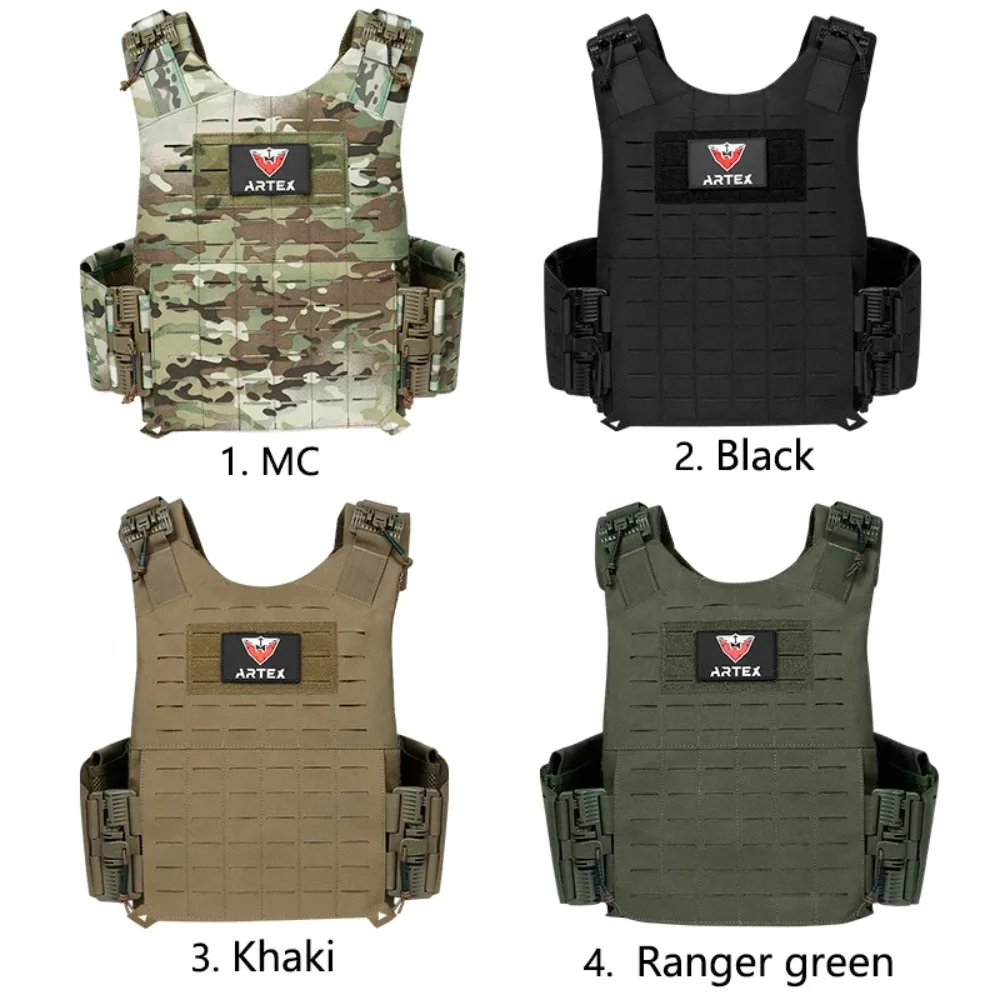 Artex Tactical Vest with Quick Disassembly Design - Detachable Expandable Comfortable Breathable Wear-Resistant Training Vest