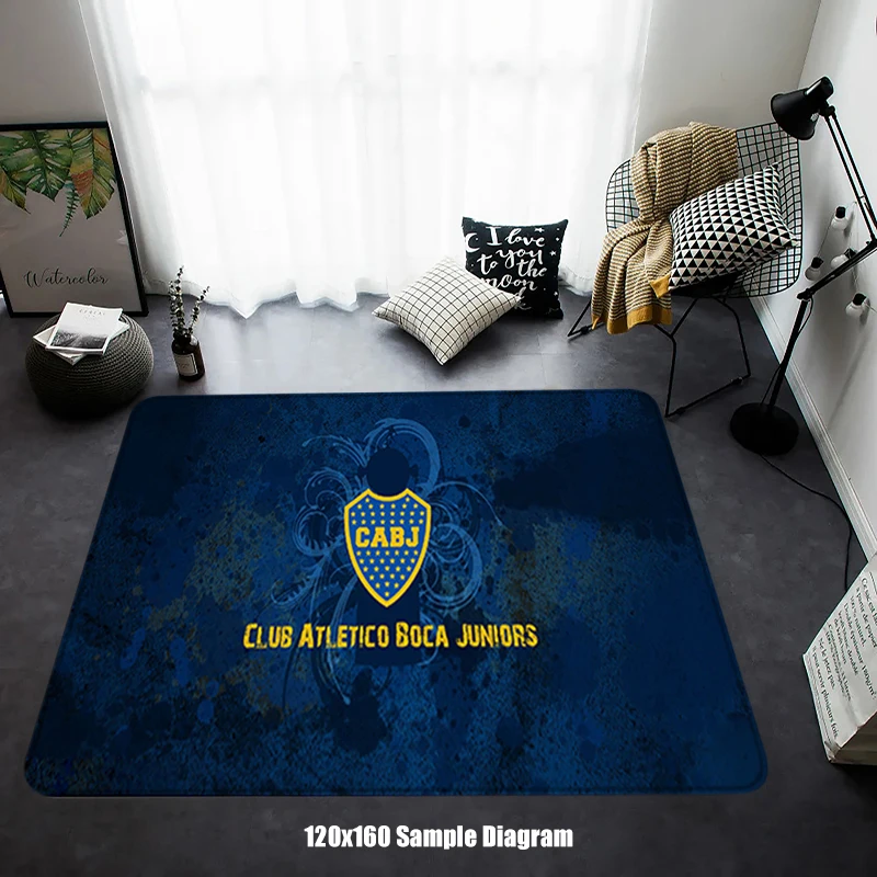 Entrance Doormat FootballCorridor Carpet Living Room Rugs Foot Carpets Bath Rug Floor Mat Non-slip Boca Juniors Hallway Mat Home