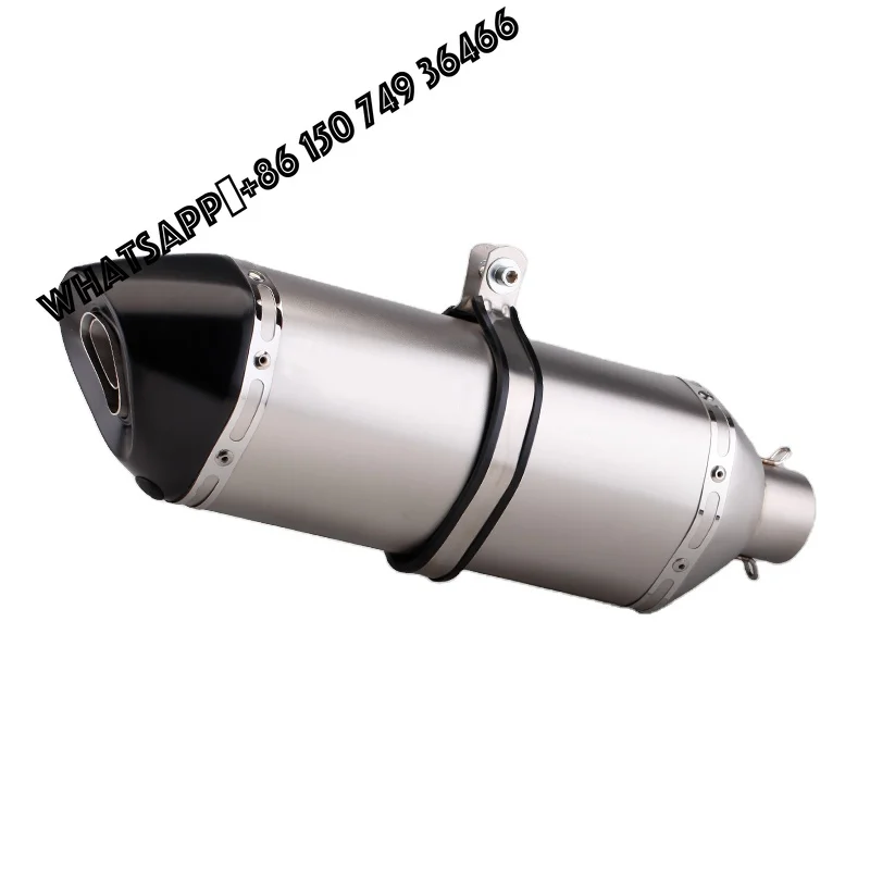 51mm Motorcycle Exhaust Modify Motocross Exhaust Muffler for CBR500R Z900 R6 R3 ATV Dirt Pit Bike 470MM