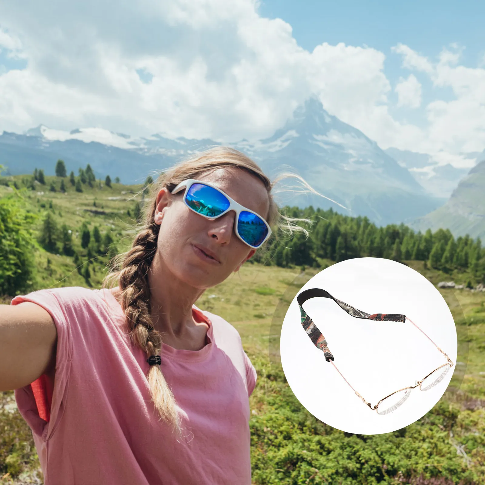 6Pcs Exquisite Workmanship Neoprene Glasses Strap Anti-Fall Eyewear Holder for Sports Outdoor Floating Sunglasses Retainer Use