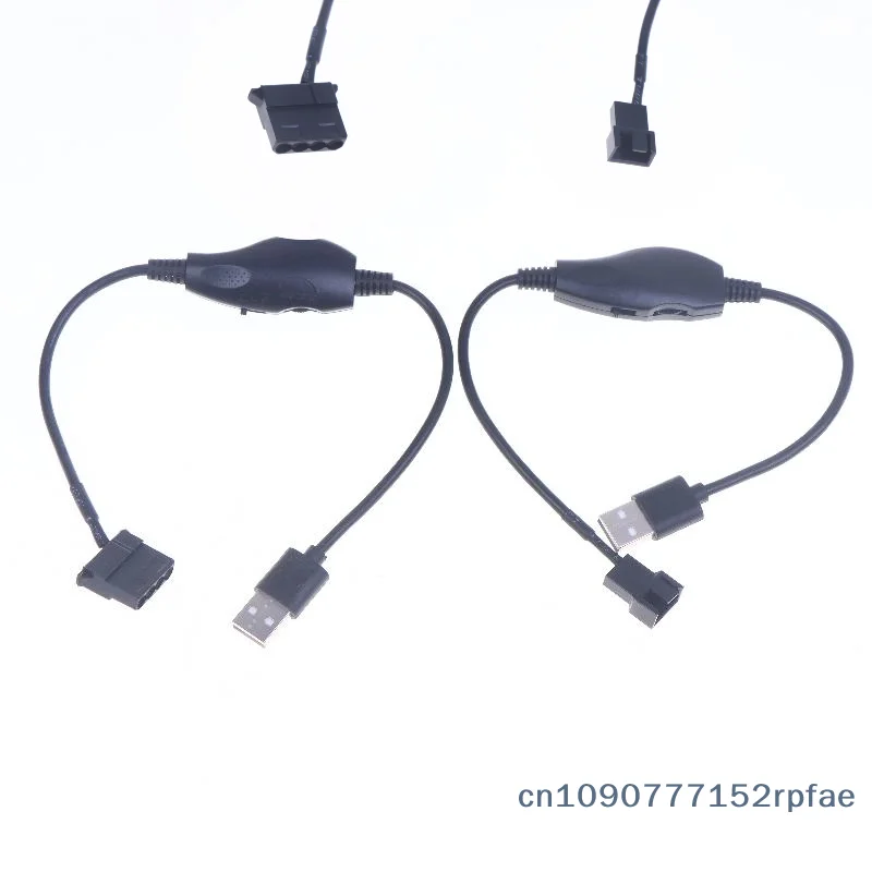 {NN72} USB To 4Pin PWM 5V To 12V Boost Line Fan Power Adapter Connector Converter Cable With Adjust Switch