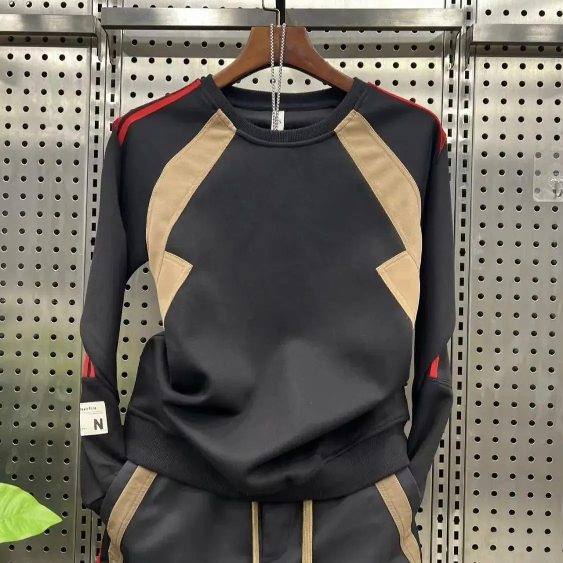 

Осенняя мода, спортивный повседневный свободный модный универсальный свитшот, спортивные штаны, комплект из двух предметов знаменитостей, одежда для мужчин, эстетика