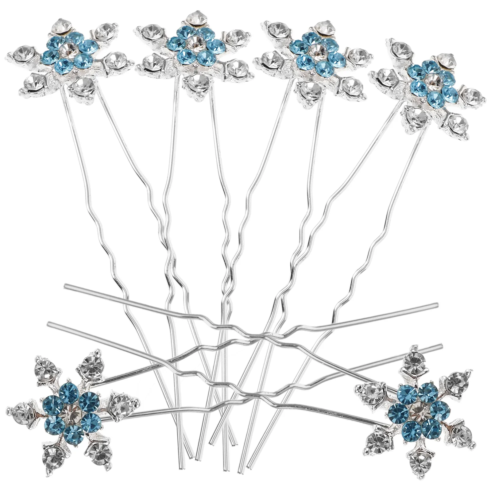 

12 Pcs Hair Accessory for Women Snowflake Design Hairpin Fashionable Headdress Miss