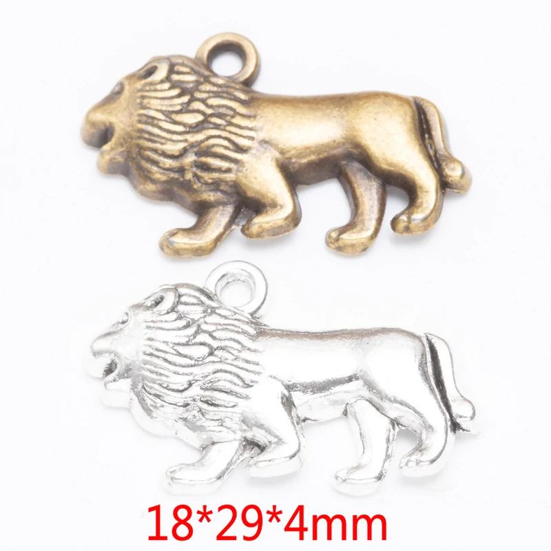 50 шт. 29X18 мм ожерелье с подвеской в виде короля Лев Саванны-античная бронза 3D грив ювелирные изделия в виде животных для мужчин, подарок этнической стражбы с 50 шт. 29X18 мм ожерелье с подвеской в виде короля Лев Саванны-античная бронза 3D грив ювелирные изделия в виде животных для мужчин, подарок этнической стражбы с