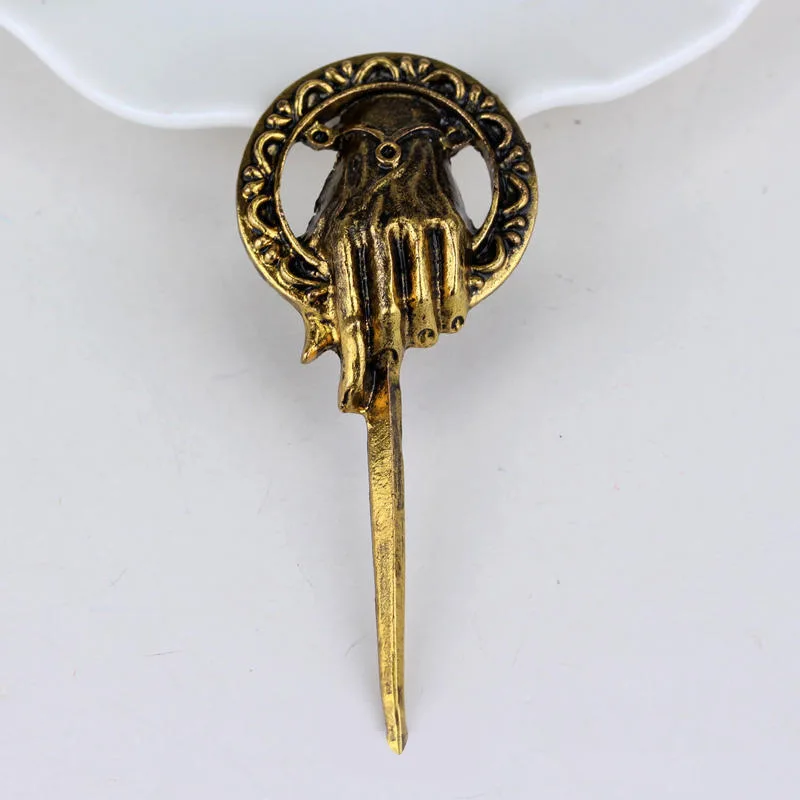 Movie Hand of the King Lapel Pins Inspired Authentic Prop Pin Badge Brooches Jewelry Gifts