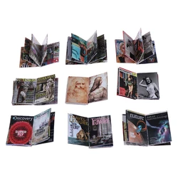 3pcs/set 1:12 Dollhouse Miniature Book Mini Magazine Model For Doll House Decor Accessories Kids Pretend Play Toys