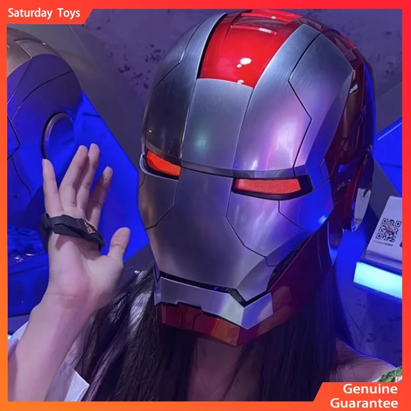 

The Avengers 1/1 Iron Man Mk5 Helmet Wearable And Transformable Voice-activated Electric Opening Closing Collection Decoration