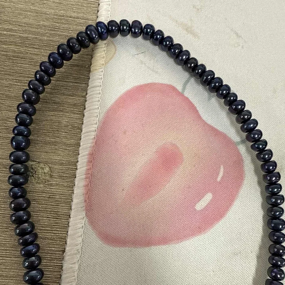 

Punch Natural Freshwater Black Pearl Beads Button Pearl Loose Spacer Beaded DIY For Making Necklaces Bracelet 4-5mm 5-6mm 6-7mm