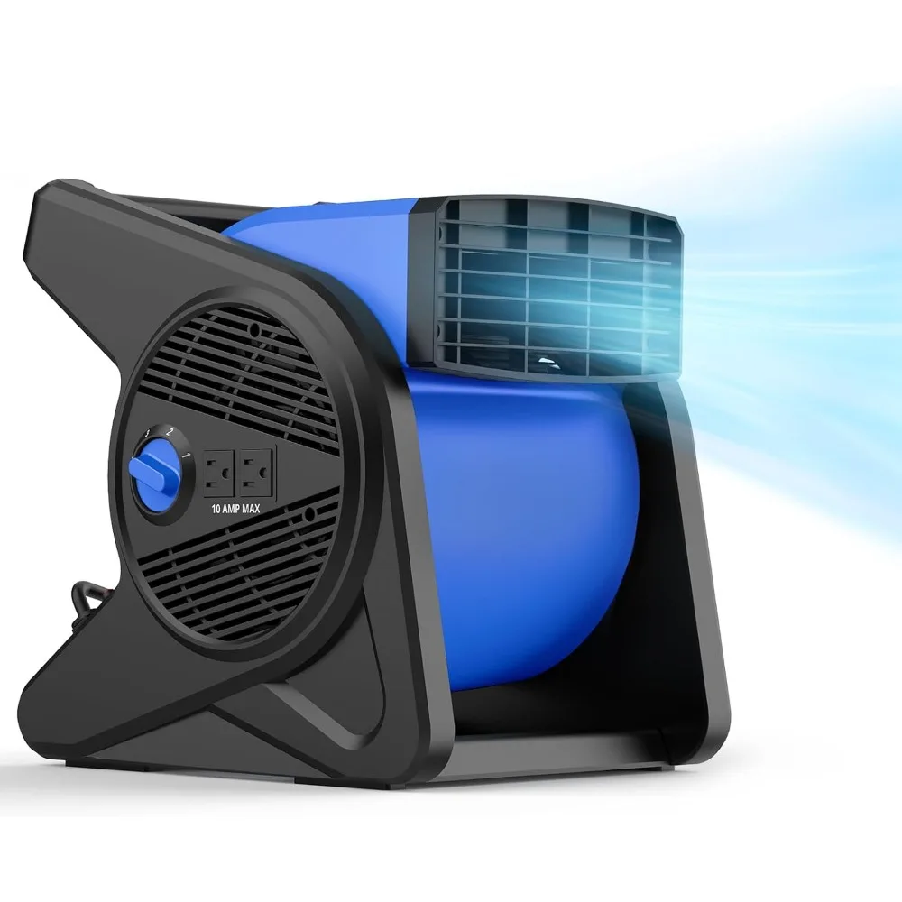 

Portable Pivoting Blower Fan 15 Inch 3 Speeds 375 CFM for Floor Carpet Drying Office Garage Gym Home Use with Reset