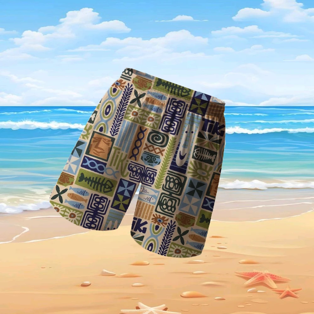 Summer men's Sports Shorts Smiling Face Printing Breathable Quick Drying Short For Man Outdoor Pant Clothing Short De Bain