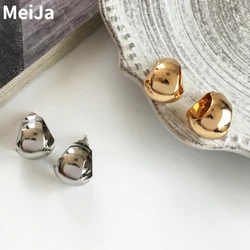 Fashion Jewelry European and American Design Stud Simply Metal Gold Color Earrings For Women Party Gifts Hot Sale Accessories