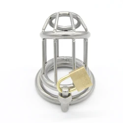 CHASTE BIRD Stainless Steel New Male Cock Cage Chastity Device Penis Ring  Cock Belt With Padlock Adult Game Men Sex Toy A158