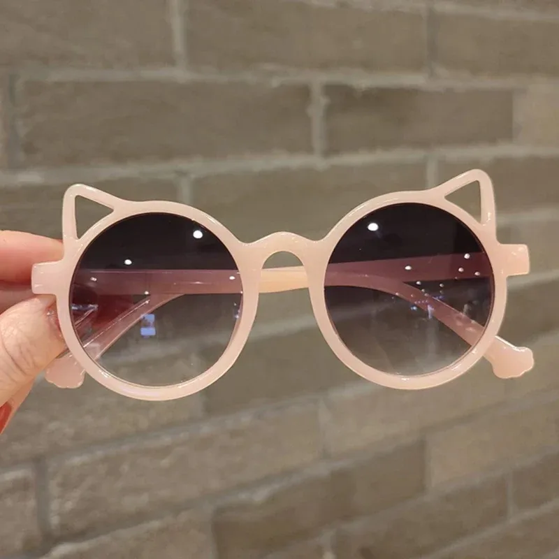 Mädchen Jungen Niedliche Tier Cartoon Ohren Sonnenbrille Outdoor Sonnenschutz Kinder Schöne Vintage Sonnenbrille Schutz Klassische Kinder – Detail 7
