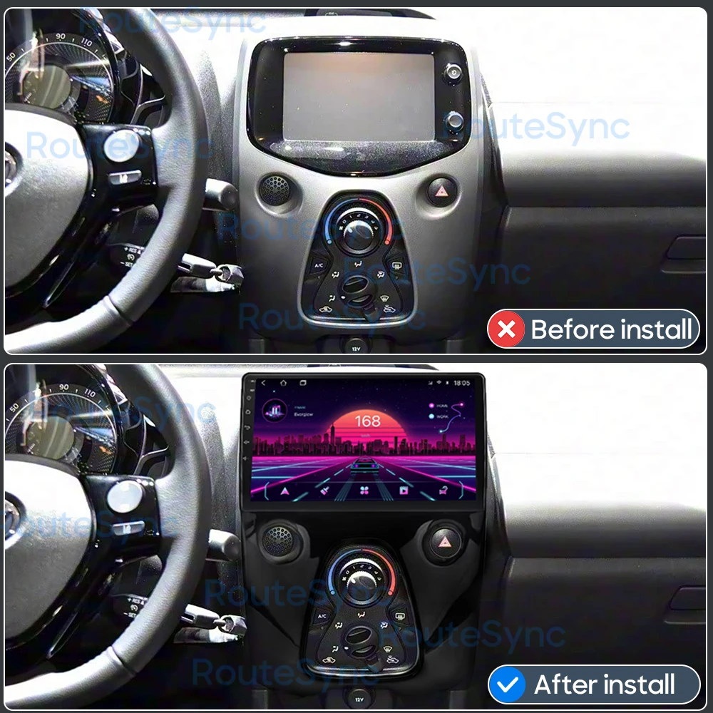 Android Auto CarPlay For Peugeot 108 For Toyota Aygo B40 2014 - 2021 Car Radio Multimedia Video Player Navigation GPS 2din DVD