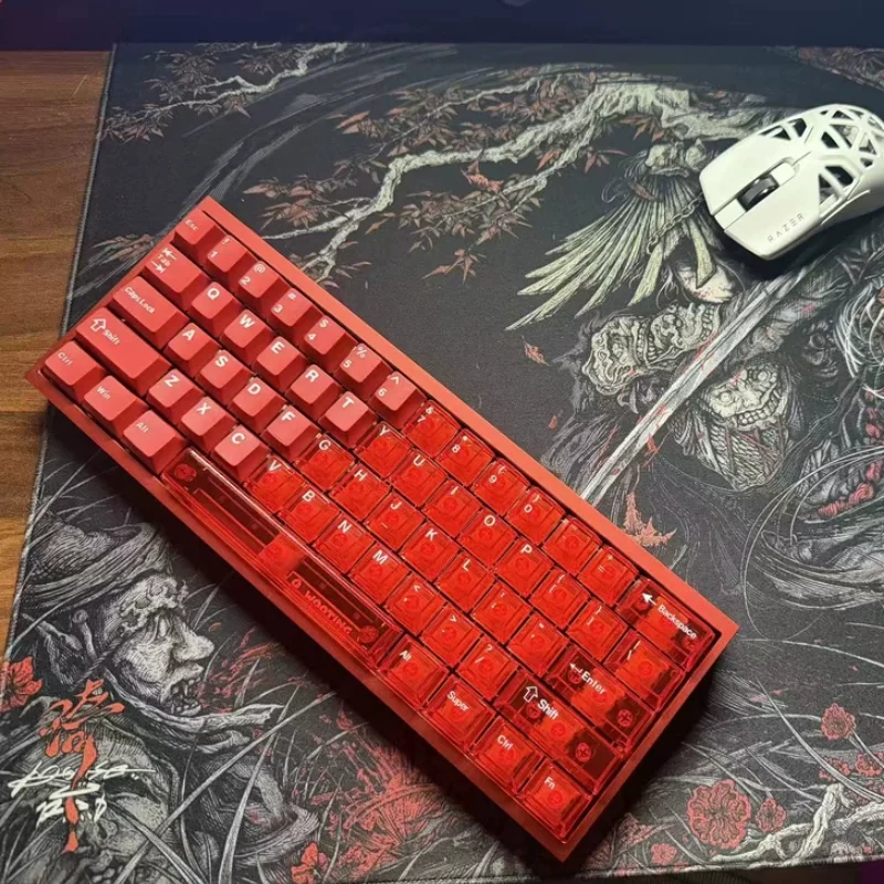 KBDfans Keyboard Shell Custom Tofu60 Redux V2 CNC Aluminum CaseWired Single Mode Knife Pattern Gh60 Magnetic Axis Wooing Ev63
