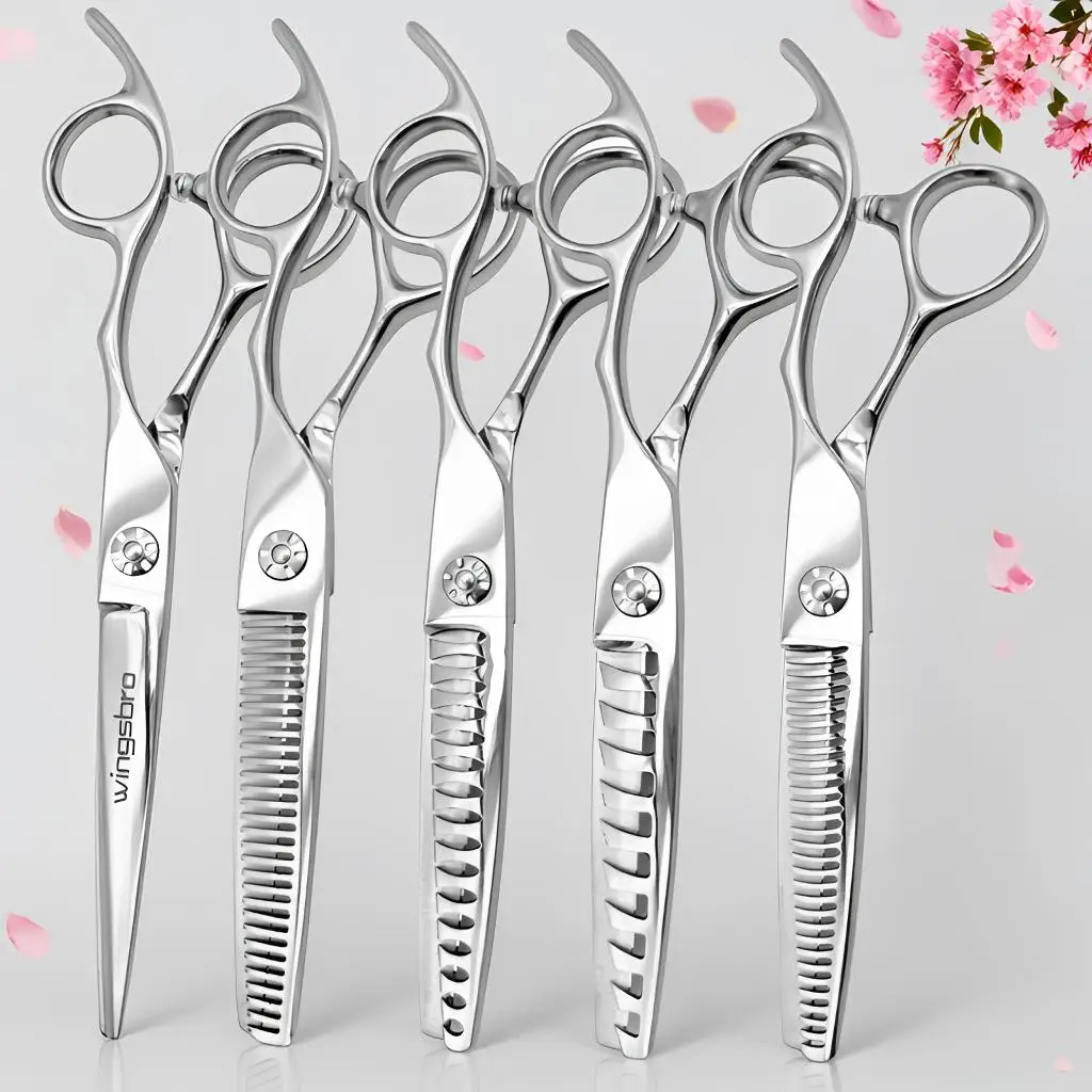Professional Hair Cutting Scissors, Thinning Scissors for Barbers, 6.5