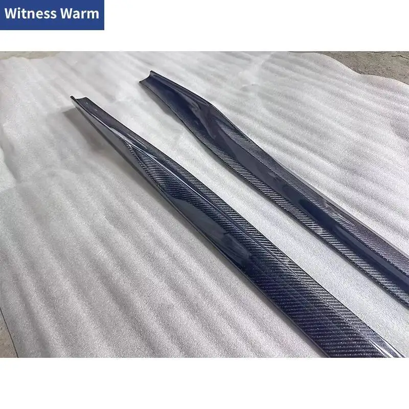 لنيسان R35 GTR ألياف الكربون الجانب تنورة GT-R الجانب شفة مصد السيارة الخائن المئزر طقم الجسم 2017