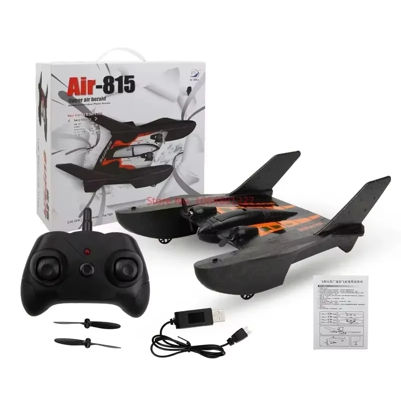 Fx815 Electronic Remote Control Rc Aircraft 2-Channel Fixed-Wing Glider 2.4g Remote Control Spacecraft Model Seaplane Toys Gift