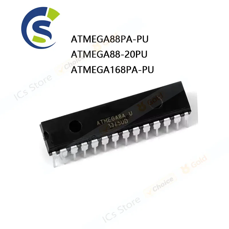 1PCS 100% New ATMEGA88 DIP-28 ATMEGA88PA-PU ATMEGA88-20PU ATMEGA168PA-PU