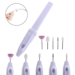 5 in1 Electric Mini Nail Machine Art Drill Carve Grinder Professional Polisher Set Portable Nail Tools