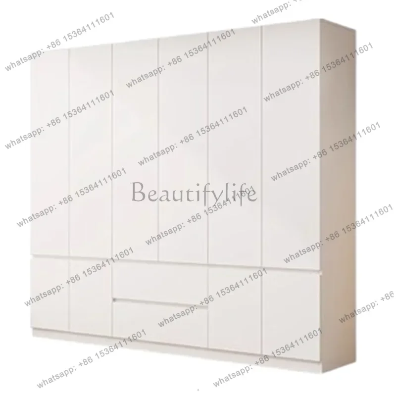 Factory Direct Solid Wood Wardrobe European Nordic White Clothes Wardrobe Bedroom Room Organization Armoire De Rangement Salon F